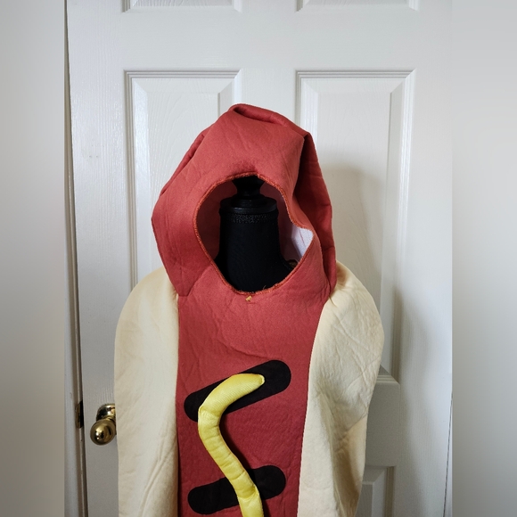 Spirit Hot Dog Costume Frankfurter With Mustard And Bun - M Mens - Picture 5 of 13